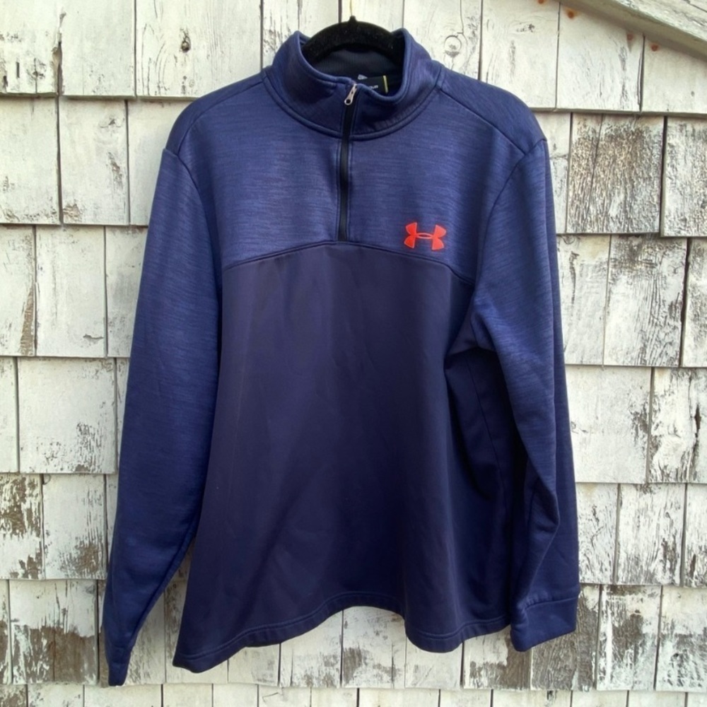 Under Armour 3/4 Zipper Blue Pullover